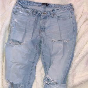 Light Blue Ripped Mom jeans